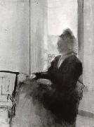 Edgar Degas Woman at a Window oil painting reproduction